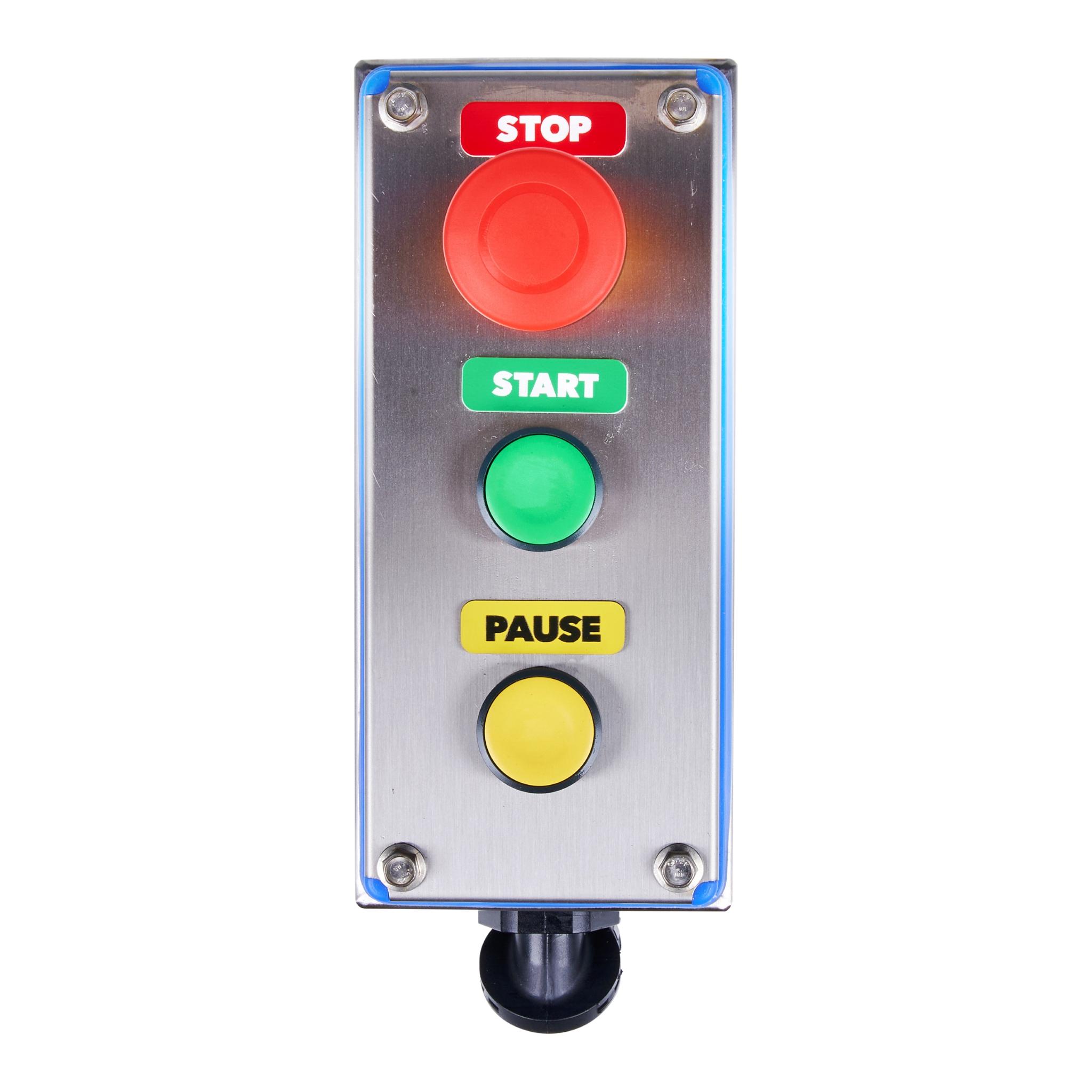 Front of push button station